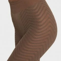 OROBLÙ Strumpfhose "Chevron Tights", Blickdicht, Für Damen L38 CAMEL 3 -Galeria Geschäft unnamed file 584