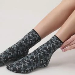 OROBLÙ Socken, Floral, Für Damen A54 OCEAN -Galeria Geschäft unnamed file 590