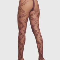 OROBLÙ Strumpfhose "Lovely Tights", 15 Den, Stickerei, Für Damen 31T BORDEAUX 11 -Galeria Geschäft unnamed file 596