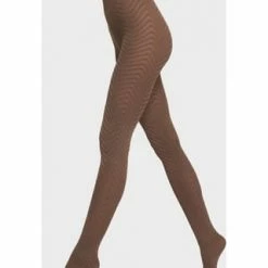 OROBLÙ Strumpfhose "Chevron Tights", Blickdicht, Für Damen L38 CAMEL 3