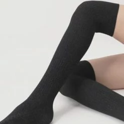 OROBLÙ Overknees, Glitzer, Für Damen 590 BLACK -Galeria Geschäft unnamed file 604