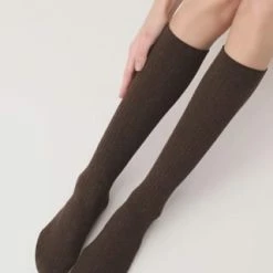 OROBLÙ Kniestrümpfe, Rippstrick, Für Damen 27V CHOCOLATE 2 -Galeria Geschäft unnamed file 610