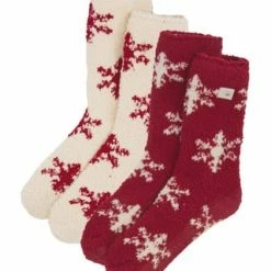 Triumph Lounge-Me Cotton Kuschelsocken, 2er-Pack, Für Damen RED COMBINATION