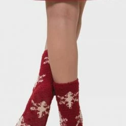 Triumph Lounge-Me Cotton Kuschelsocken, 2er-Pack, Für Damen RED COMBINATION -Galeria Geschäft unnamed file 617