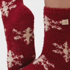 Triumph Lounge-Me Cotton Kuschelsocken, 2er-Pack, Für Damen RED COMBINATION -Galeria Geschäft unnamed file 619