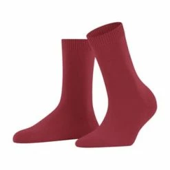 FALKE Cosy Wool Socken, Schurwolle-Kaschmir-Mix, Verstärkte Belastungszonen, Für Damen 8228 SCARLET