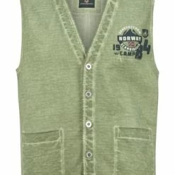 JAN VANDERSTORM Sweatweste TORGILS Oliv