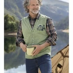 JAN VANDERSTORM Sweatweste TORGILS Oliv -Galeria Geschäft unnamed file 763