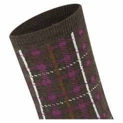 ESPRIT Kurzsocken, Geripptes Bündchen, Kariert, Für Damen 5456 TEAK MELANGE -Galeria Geschäft unnamed file 82