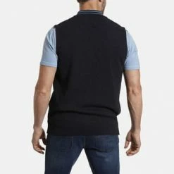 JAN VANDERSTORM Strickweste EINDRIDE Dunkelblau -Galeria Geschäft unnamed file 831