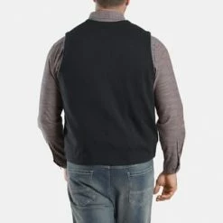 Charles Colby Strickweste KEVAN Dunkelblau -Galeria Geschäft unnamed file 846