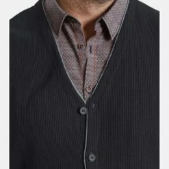 Charles Colby Strickweste KEVAN Dunkelblau -Galeria Geschäft unnamed file 847