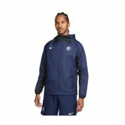 NIKE PERFORMANCE Paris St.-Germain AWF Kapuzenjacke Herren Dunkelblau/ Weiß
