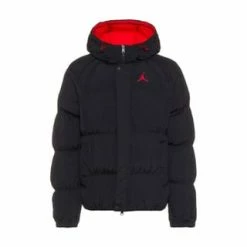 JORDAN Steppjacke Jumpman Essentiell Puffer Imprägnierung,Reißverschluss,Reißverschluss-Tasche Herren Black-fire Red-fire Red