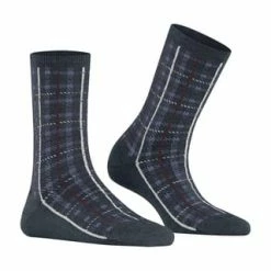 ESPRIT Kurzsocken, Geripptes Bündchen, Kariert, Für Damen 6127 NAVY MEL. -Galeria Geschäft unnamed file 88
