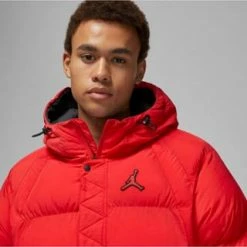 JORDAN Steppjacke Jumpman Essentiell Puffer Imprägnierung,Reißverschluss,Reißverschluss-Tasche Herren Fire Red-black-black -Galeria Geschäft unnamed file 882