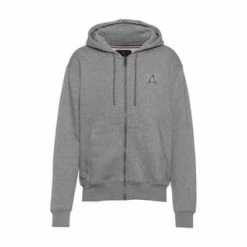 JORDAN Sweatjacke Essential Kordelzug,Reißverschluss,Taschen Herren Carbon Heather-white