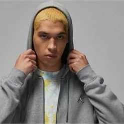 JORDAN Sweatjacke Essential Kordelzug,Reißverschluss,Taschen Herren Carbon Heather-white -Galeria Geschäft unnamed file 898