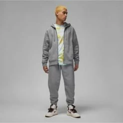 JORDAN Sweatjacke Essential Kordelzug,Reißverschluss,Taschen Herren Carbon Heather-white -Galeria Geschäft unnamed file 900