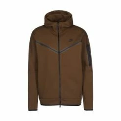 NIKE SPORTSWEAR Tech Fleece Kapuzenjacke Herren Braun/ Schwarz