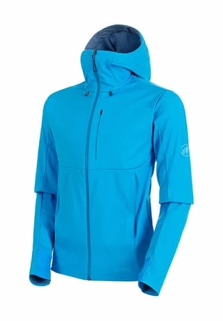 MAMMUT Jacke Ultimate V SO Hooded Jacket Hellblau 3 MAMMUT Jacke Ultimate V SO Hooded Jacket Hellblau