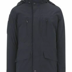 WELLENSTEYN Funktionsjacke "Golfjacke-Winter", Verstellbar, Abnehmbare Kapuze, Für Herren DUNKELBLAU