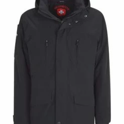 WELLENSTEYN Funktionsjacke "Golfjacke-Winter", Verstellbar, Abnehmbare Kapuze, Für Herren SCHWARZ