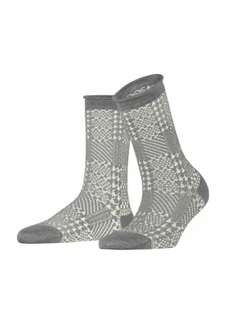 Woodland Socken, Hahnentritt, für Damen ESPRIT Woodland Socken, Hahnentritt, Für Damen 3400 LIGHT GREY -Galeria Geschäft unnamed file 99