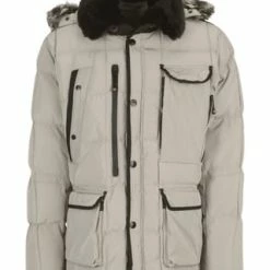 WELLENSTEYN Jacke "Marvellous 560", Abnehmbare Kapuze, Webpelzbesatz, Für Herren SAND